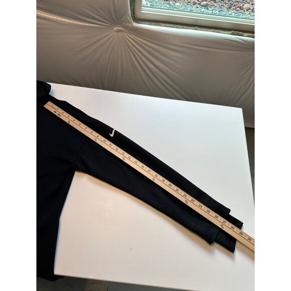 Nike Women’s S Therma-FIT Funnel Wrap Top  Black Long Sleeve Athleisure - Picture 12 of 12